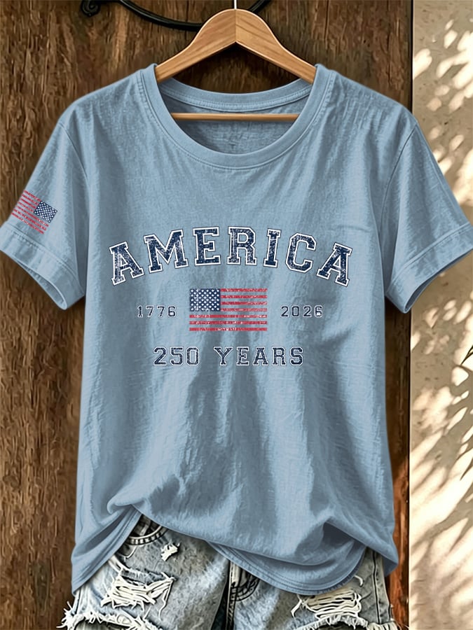 Women's Casual Print Short-Sleeve T-Shirt