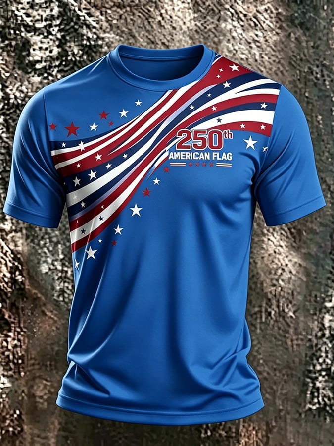 Men's USA 1776-2026 Freedom Printed  Shirt