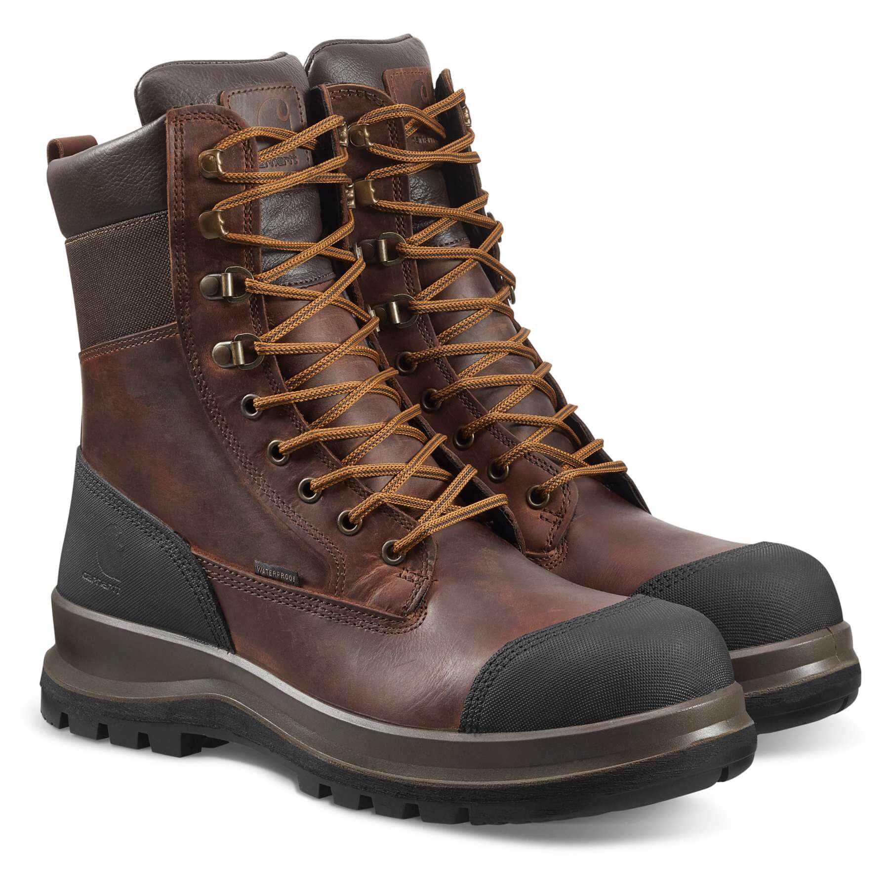 CHT Special Offer Detroit 8 Inch Work Boots F702905 Pack - Detroit S3 Waterproof Composite Safety Toe High Leg Work Boots + 3 Pack CHT Socks