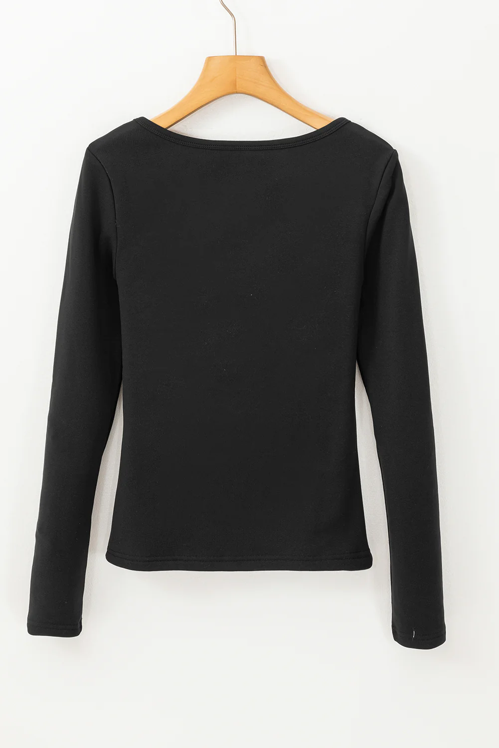 Fleece Lined Slim Fit Long Sleeve T Shirt