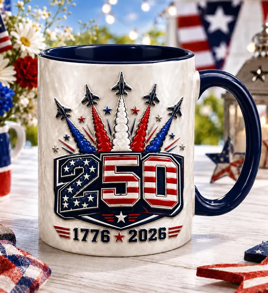 USA 250th Anniversary Accent Mug