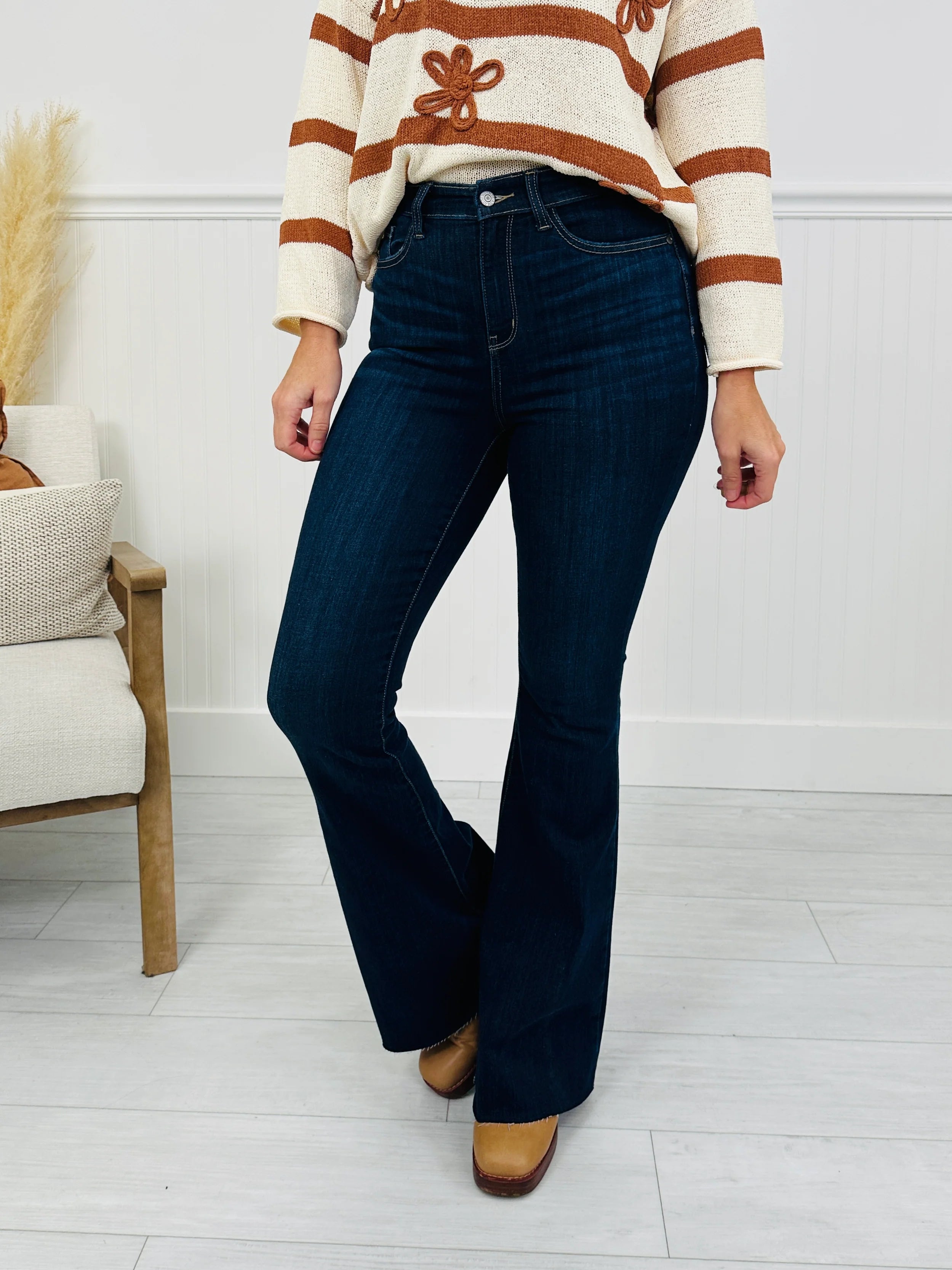 Judy Blue See Ya There Flare Jeans