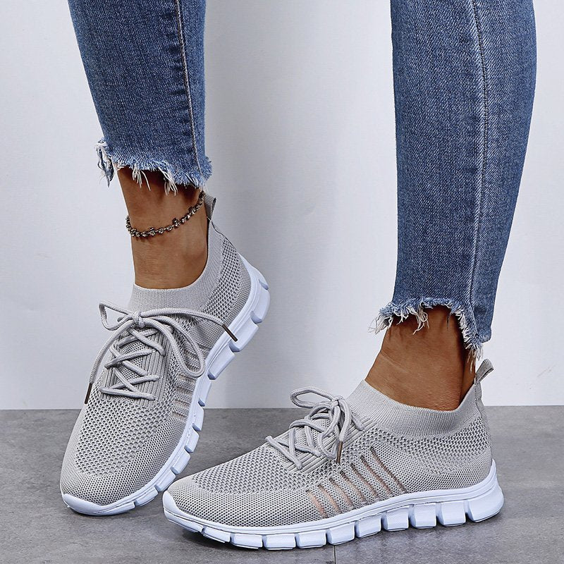 Breathable Mesh Lace Up Sneakers (multiple color options)