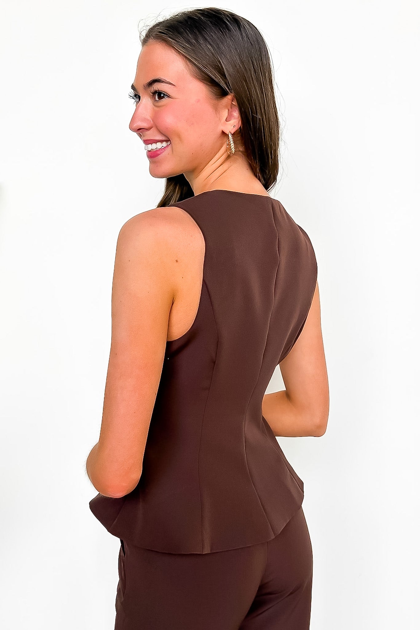 Peplum Vest Top