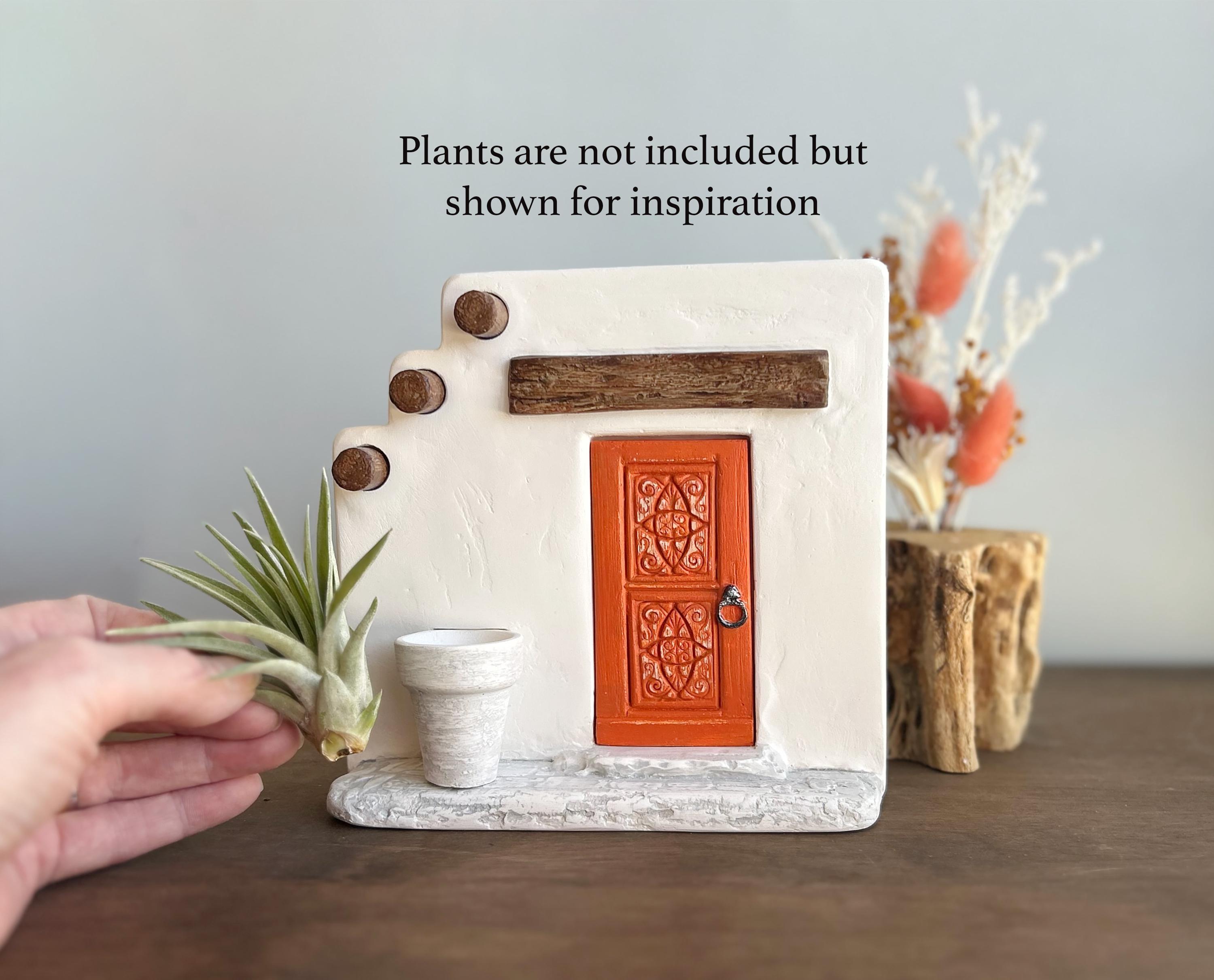 Handmade Air Plant Display: Miniature Door Home Decor Cement Planter