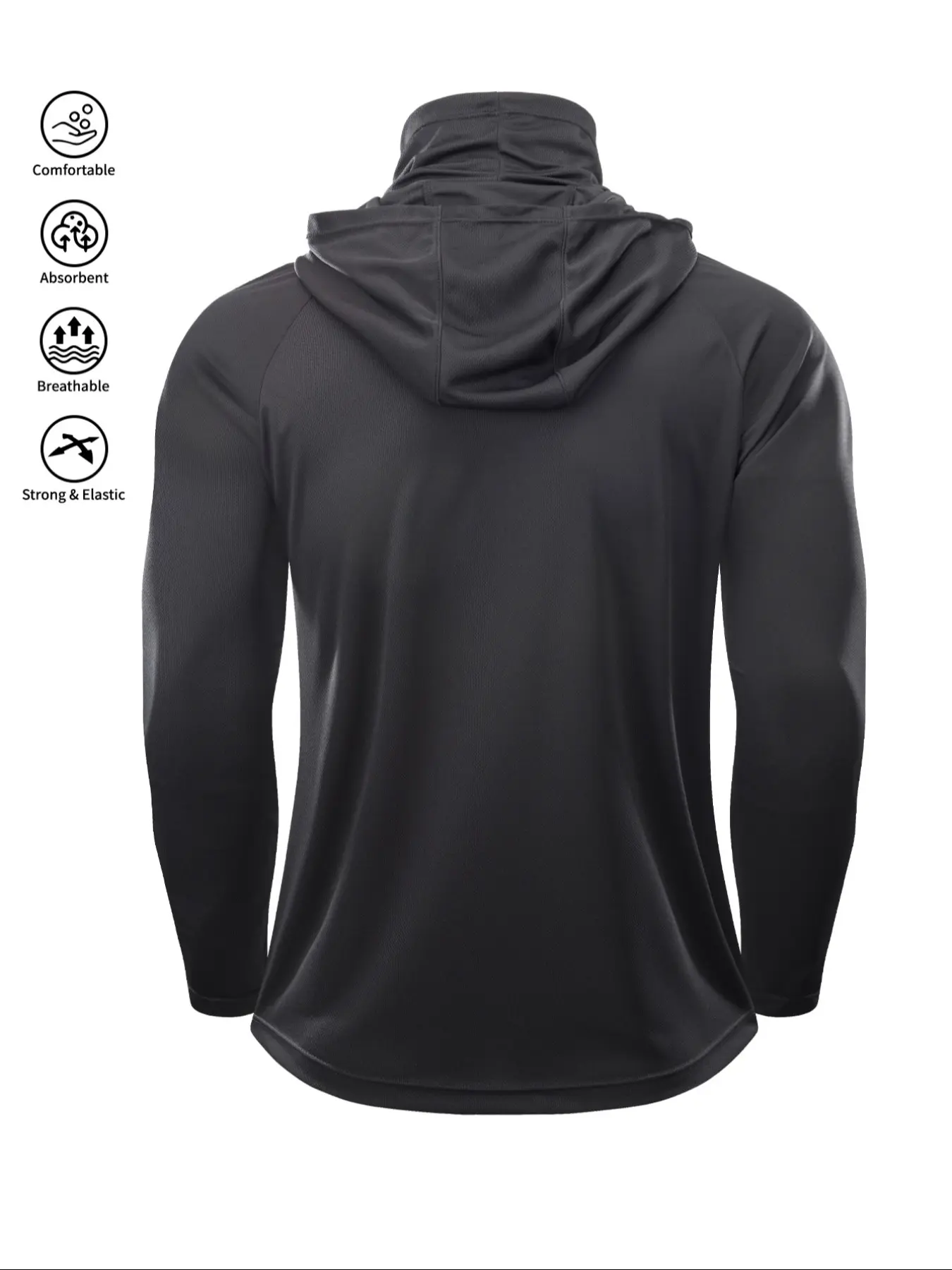 Men's Sun Protection Hoodie Set,FishingHoodiewithMask,Casual Breathable Fishing Jacket