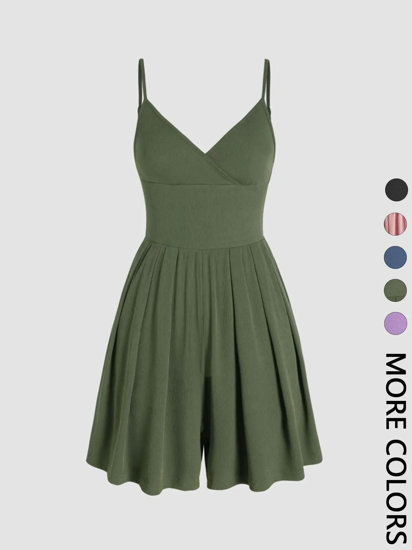 🌴 BreezyBack Wide-Leg Cami Romper