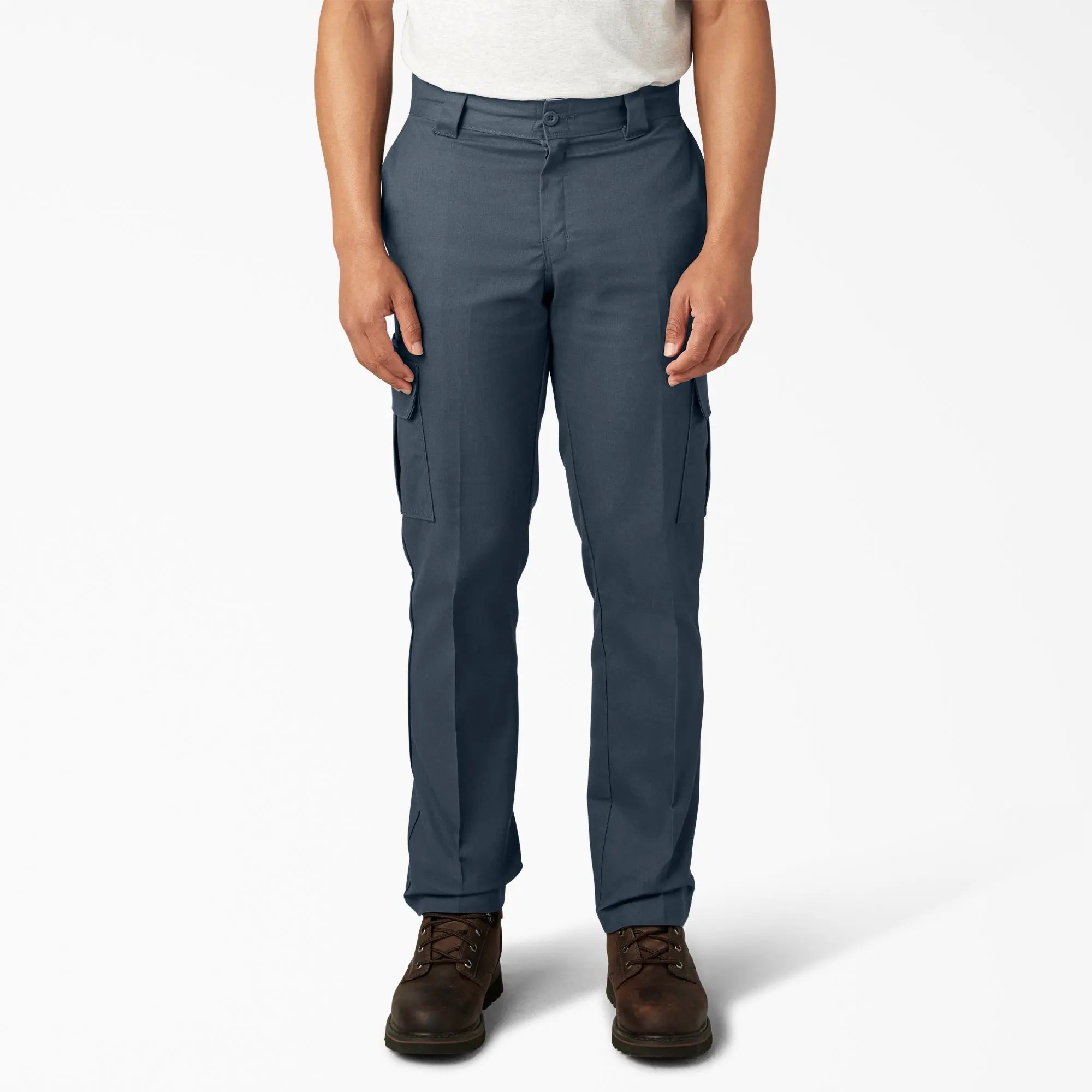 Men's FLEX Regular Fit Cargo Pants – Straight Leg, Expandable Pockets, Work & Casual