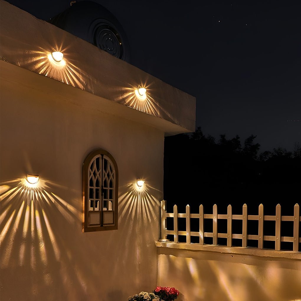 Solar Stair Lights Outdoor Step Lights LED Garden Lights Wall Mounted Lights