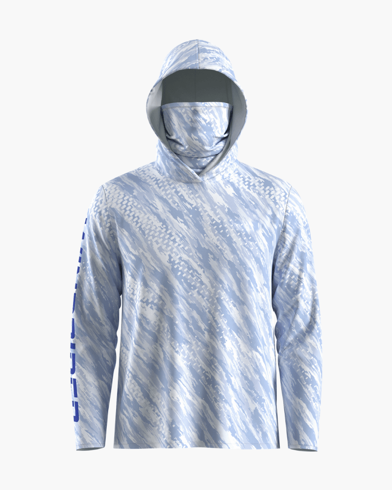 Men’s Sun Protection Fishing Hoodie with Built-In Face Gaiter