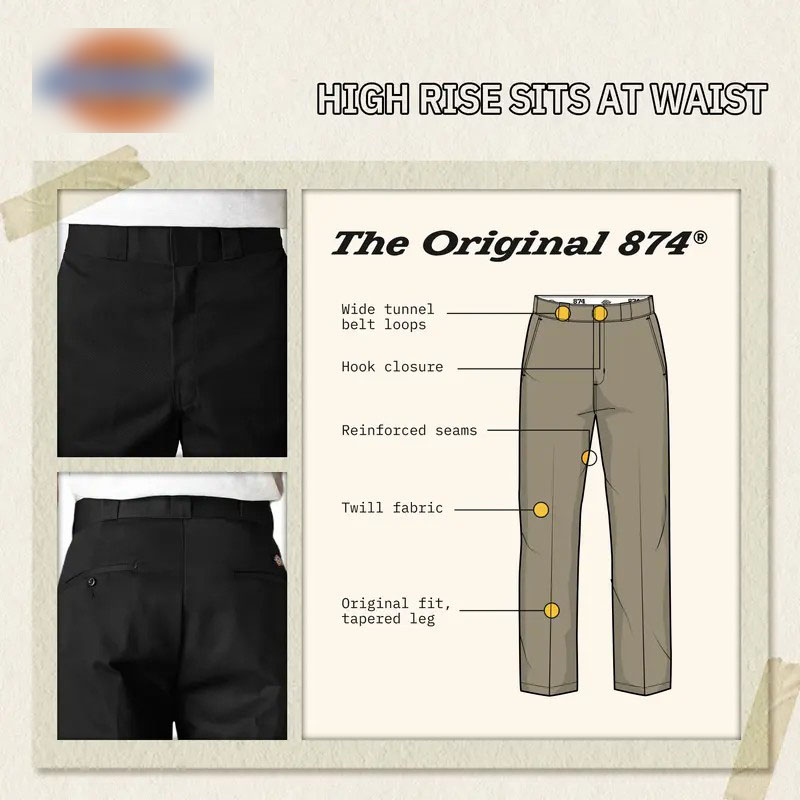 Classic Straight Fit Work Pants – Wrinkle-Resistant, Durable & Easy Care