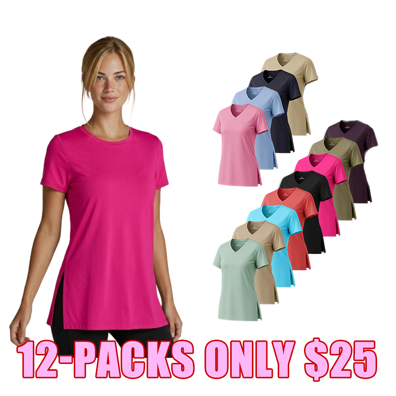 🏃 Women's 5-Pack V-Neck Active T-Shirts