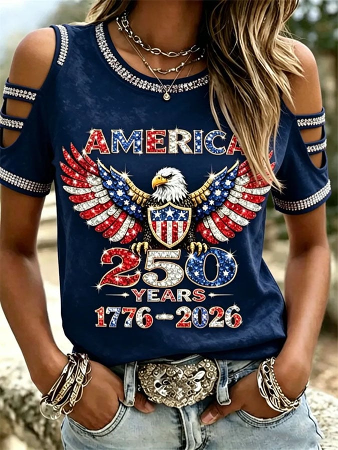 Women's Casual Printed Off-Shoulder Top