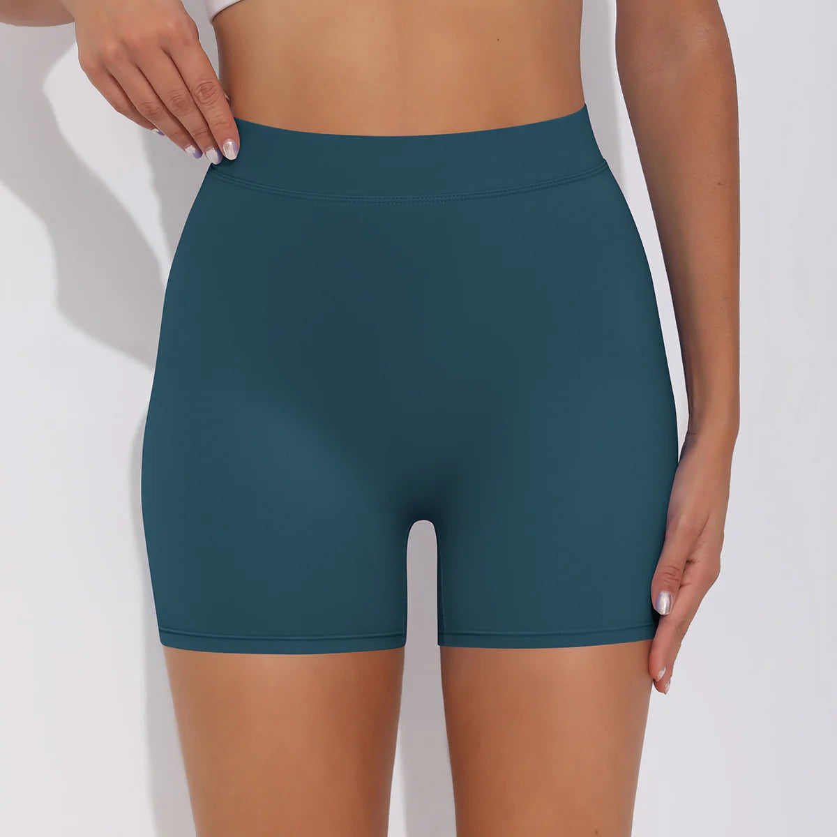 V-back Ruched Shorts