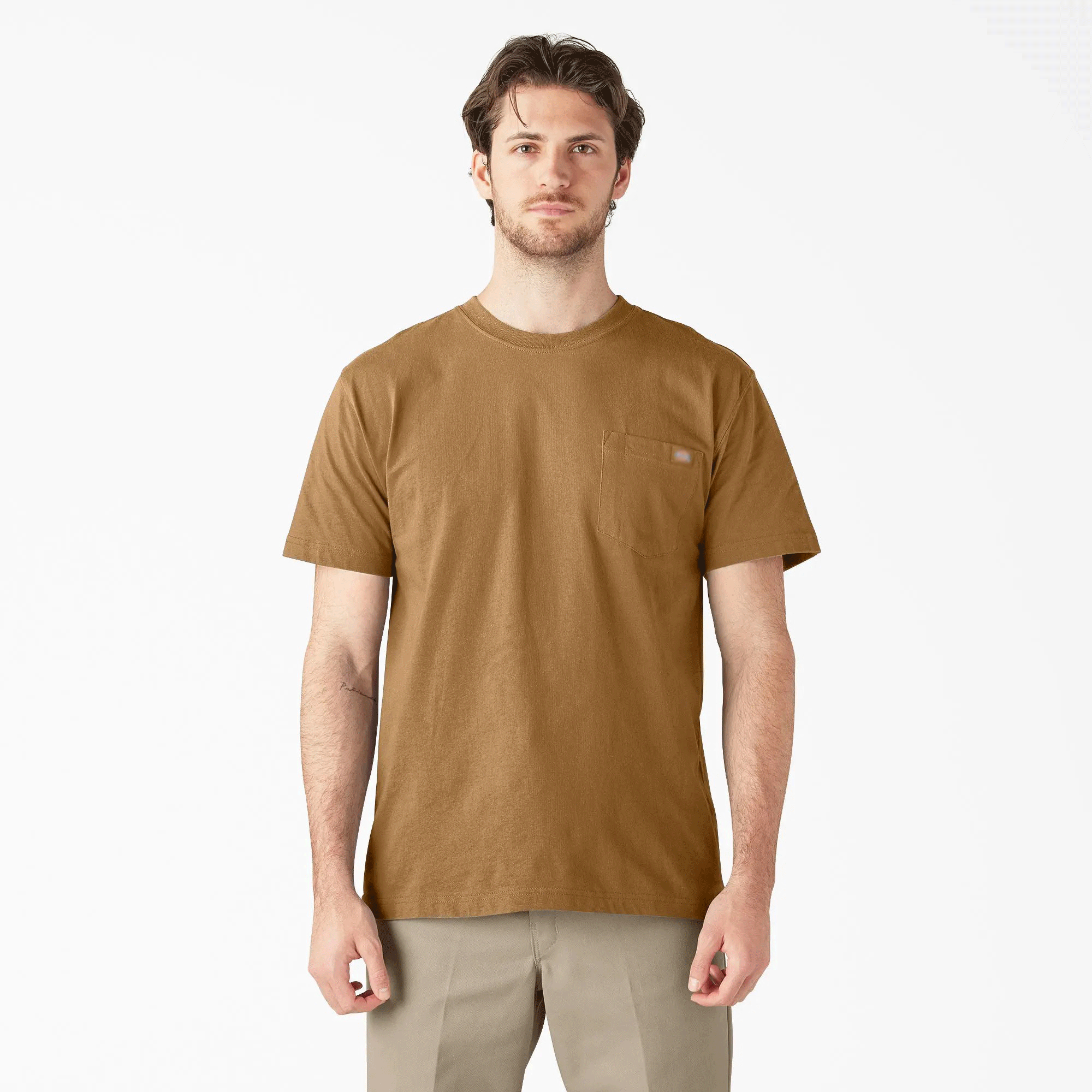 Men's Heavyweight Short Sleeve Pocket T-Shirt, 100% Cotton