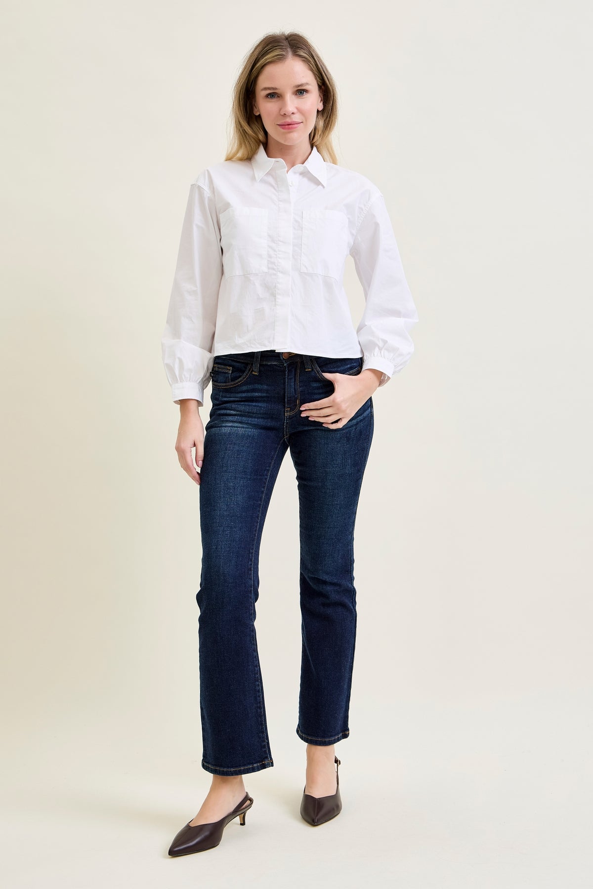 Daisy Whiskered Bootcut Jeans (29