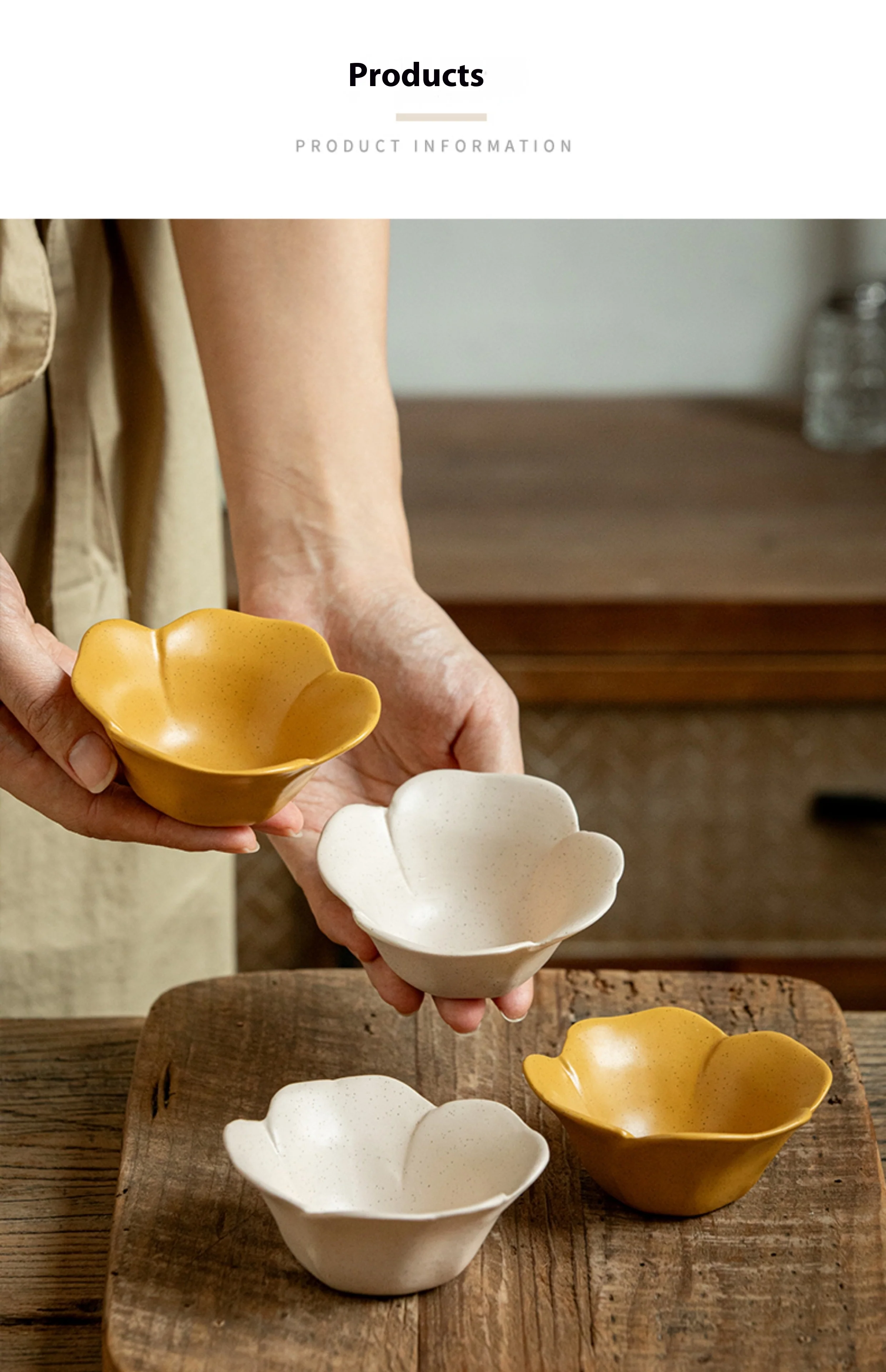 Ceramic Flower Petals Bowl