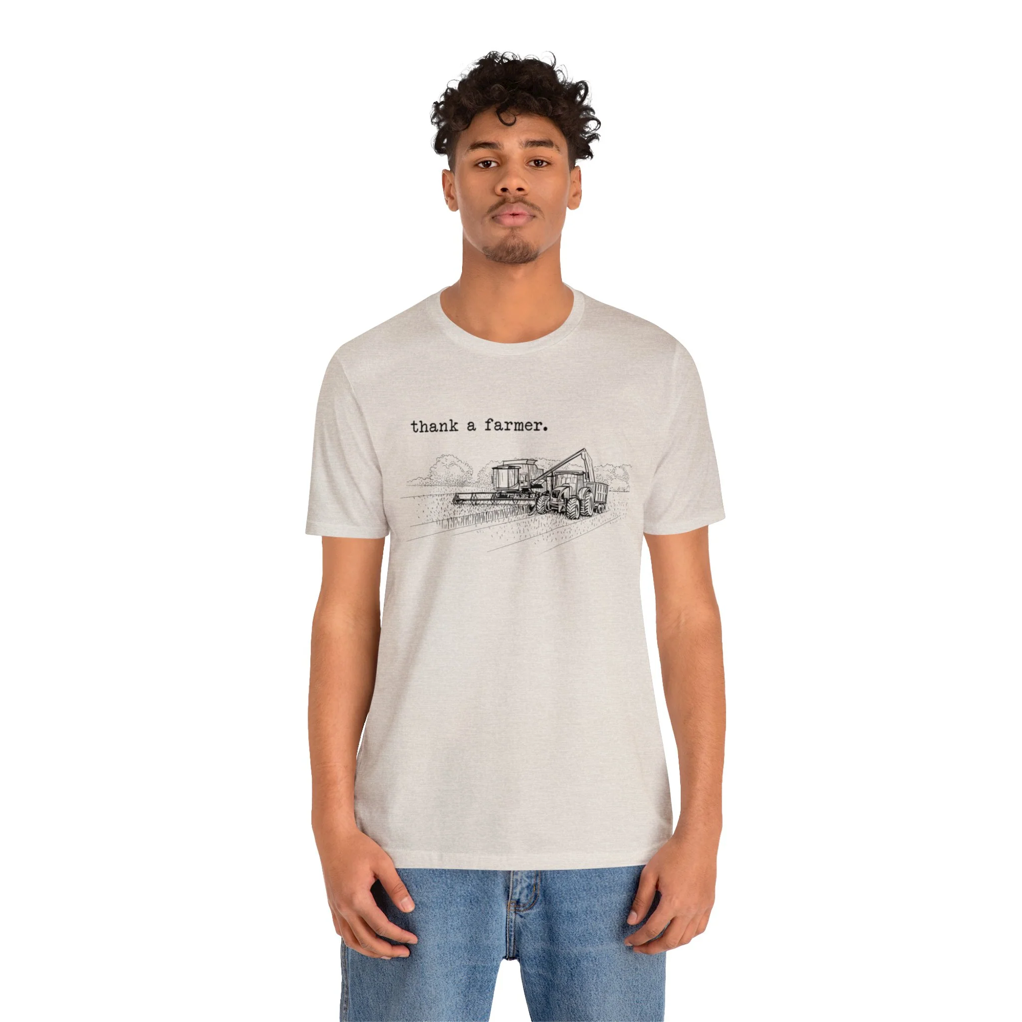 Thank a Farmer Unisex Jersey Short Sleeve Tee