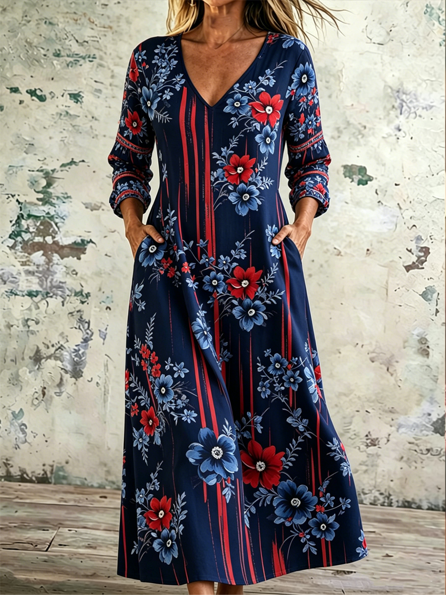Women's 250th Anniversary Printed Casual Dress