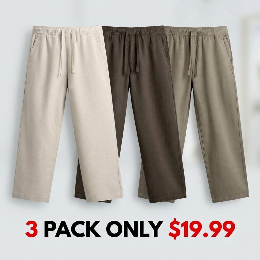 Men's Relaxed Fit Textured Pants
