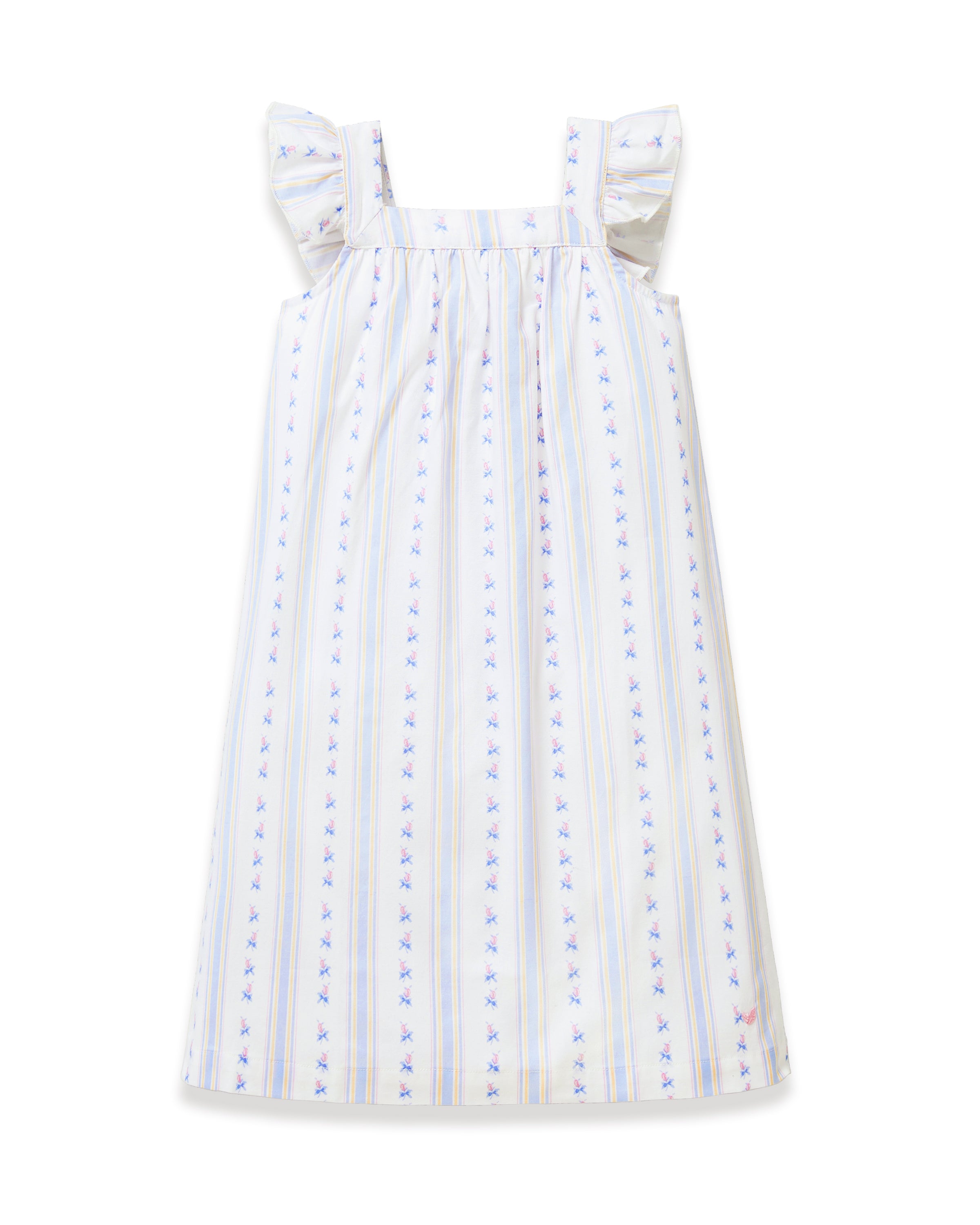 Girl's Twill Clara Nightgown in Cottage Stripe