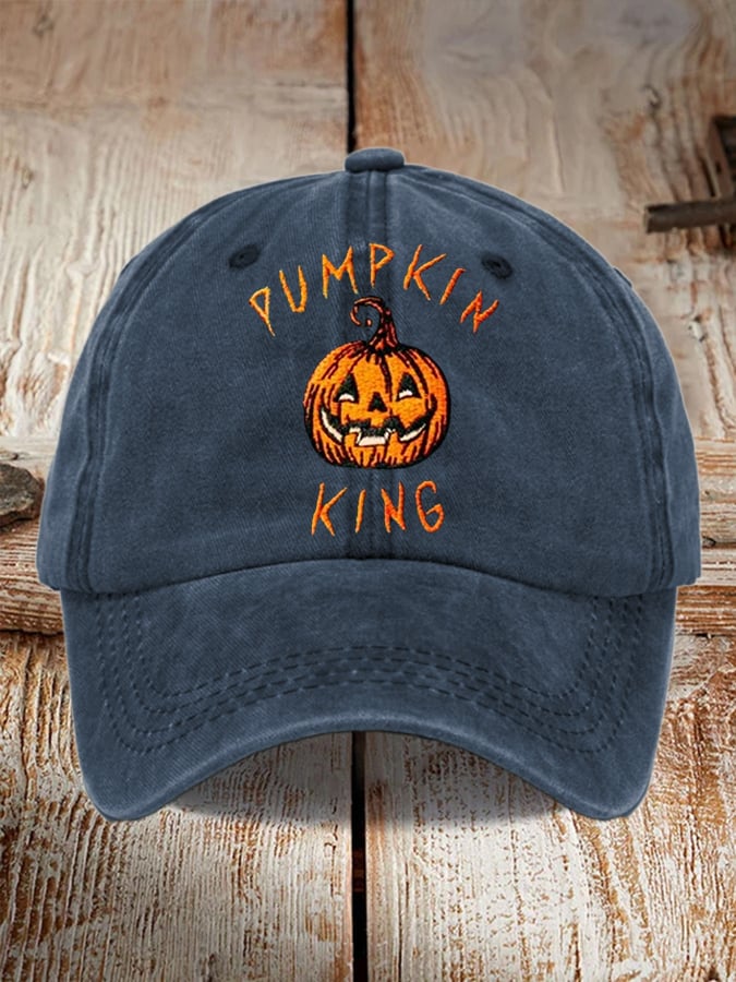 Men's and women's casual Halloween printed hats