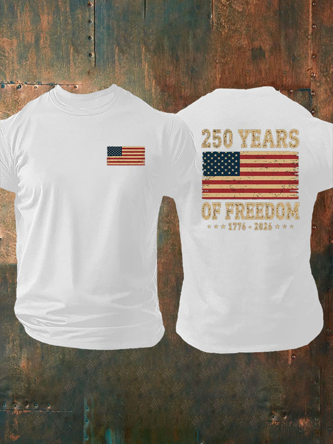 Men'S United States of America 1776-2026 American Flag T-Shirt