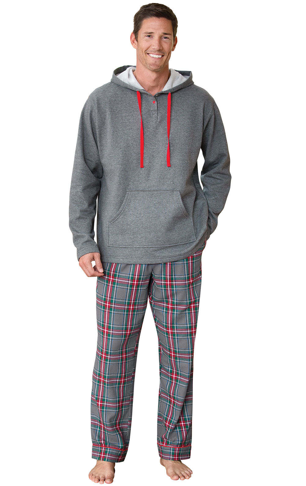 Gray Plaid Matching Family Pajamas