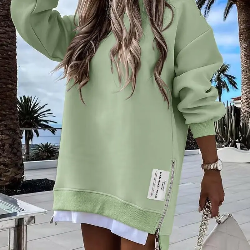 Womens Long Sleeve Pullover Sweatshirt