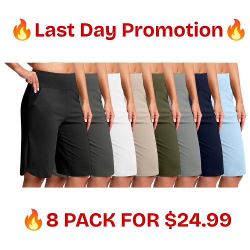 ⏰Hot sale 49% OFF🔥Women's High-Waist Yoga Shorts with Pockets