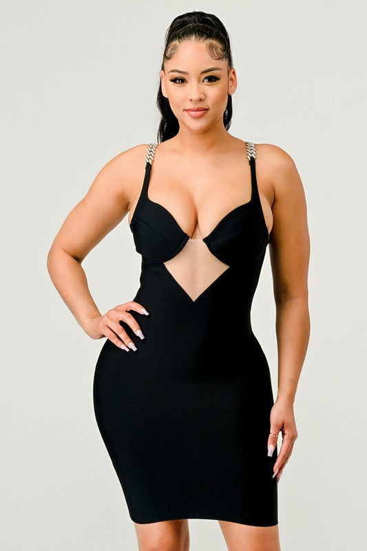 Lee's Athina Sexy Bodycon Bandage Party Mini Dress