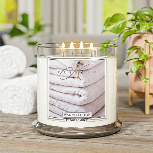 Warm Cotton XL Jar 4-Wick | Soy Candle