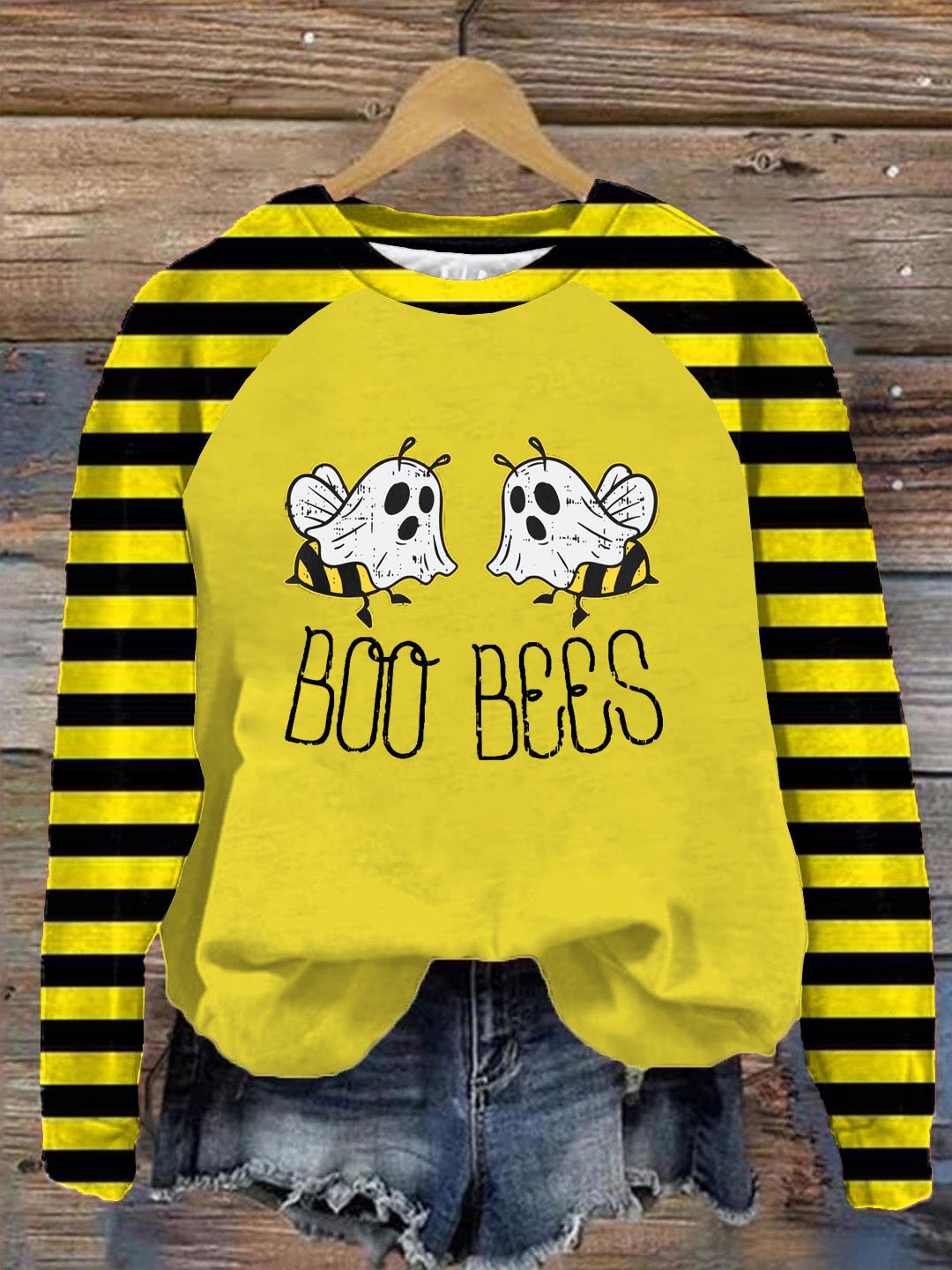 Women's Boo Bees Print Sweatshirt