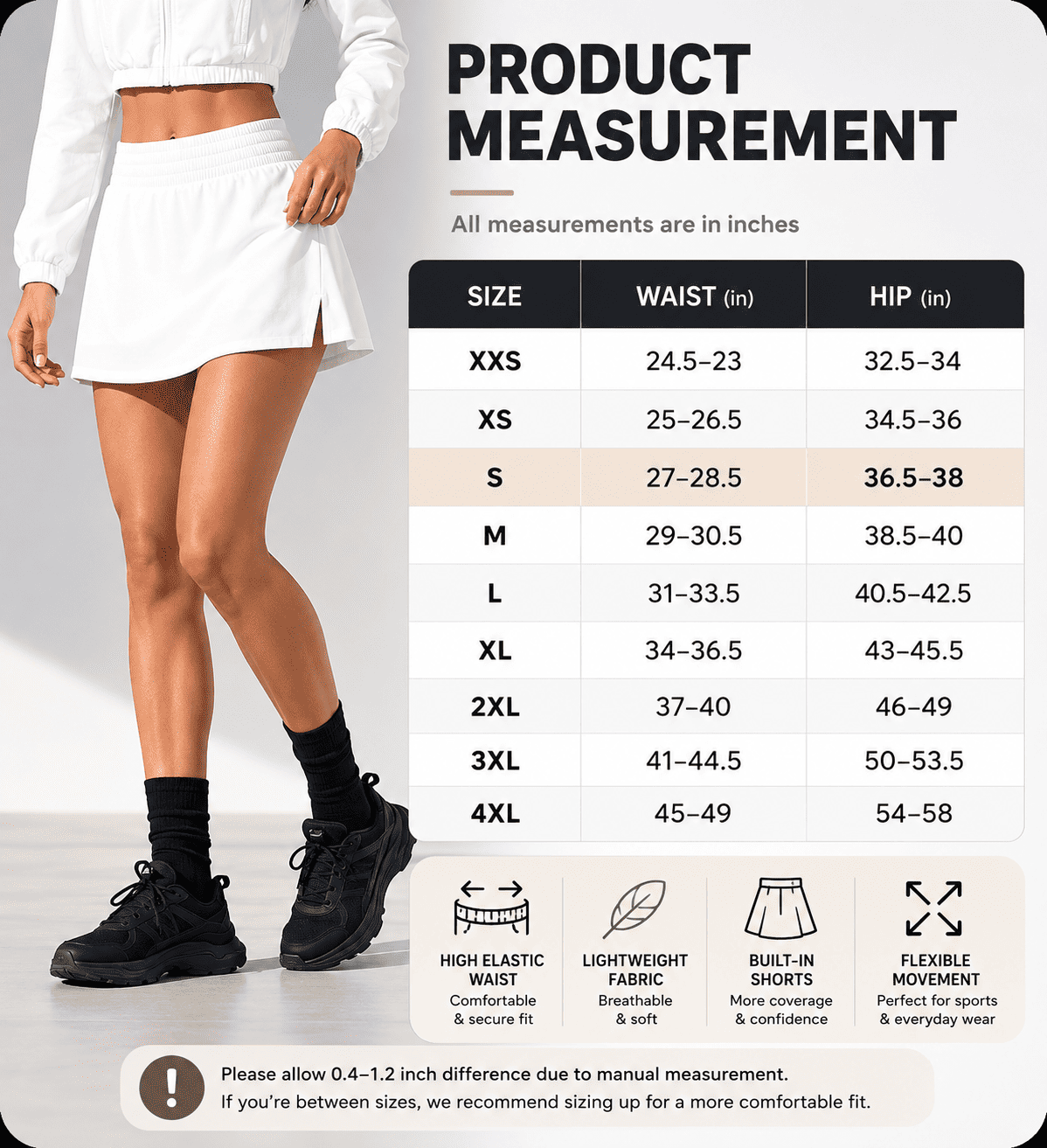Women’s High Waist Athletic Mini Skort