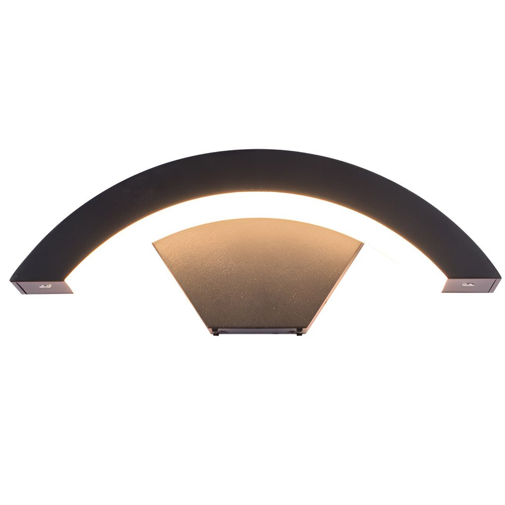Creative Moon Curved Wall Sconce Motion Sensor Waterproof LED Wall Lamp Outdoor Indoor