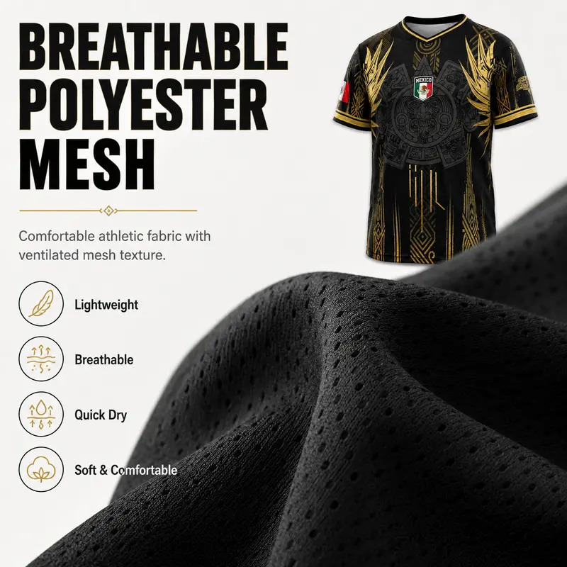 Men's Mexican Aztec-style soccer jersey