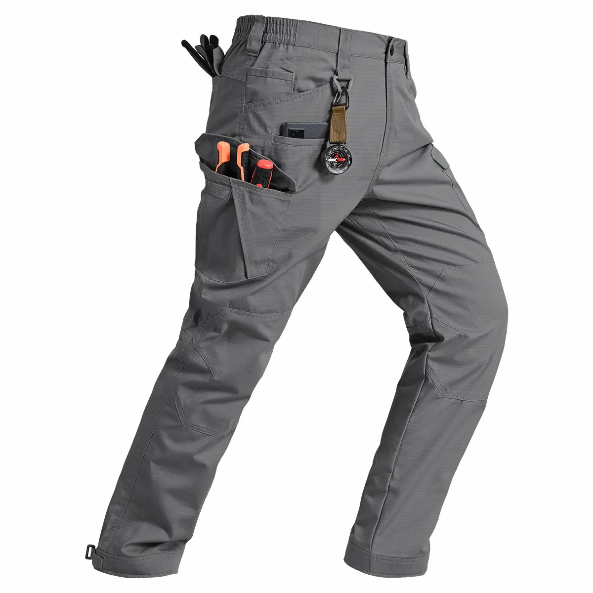 Men's Tactical Ripstop Pants Lightweight Water Resistant Cargo Hiking Work Pants