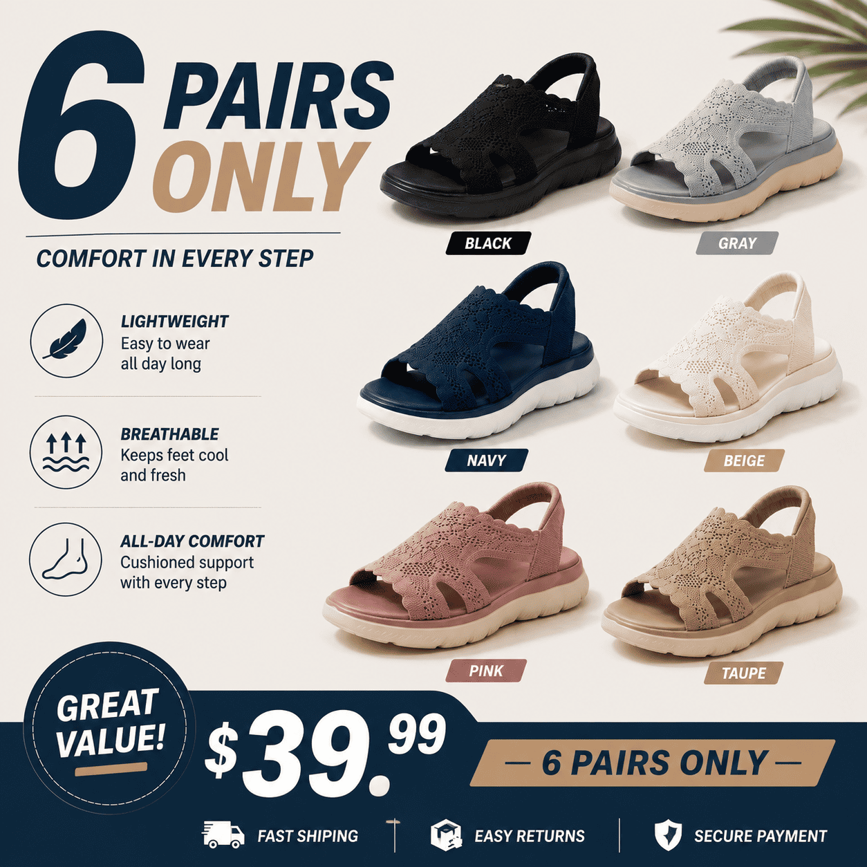 Women's Slip-ins Summits Crochet Knit Sandals