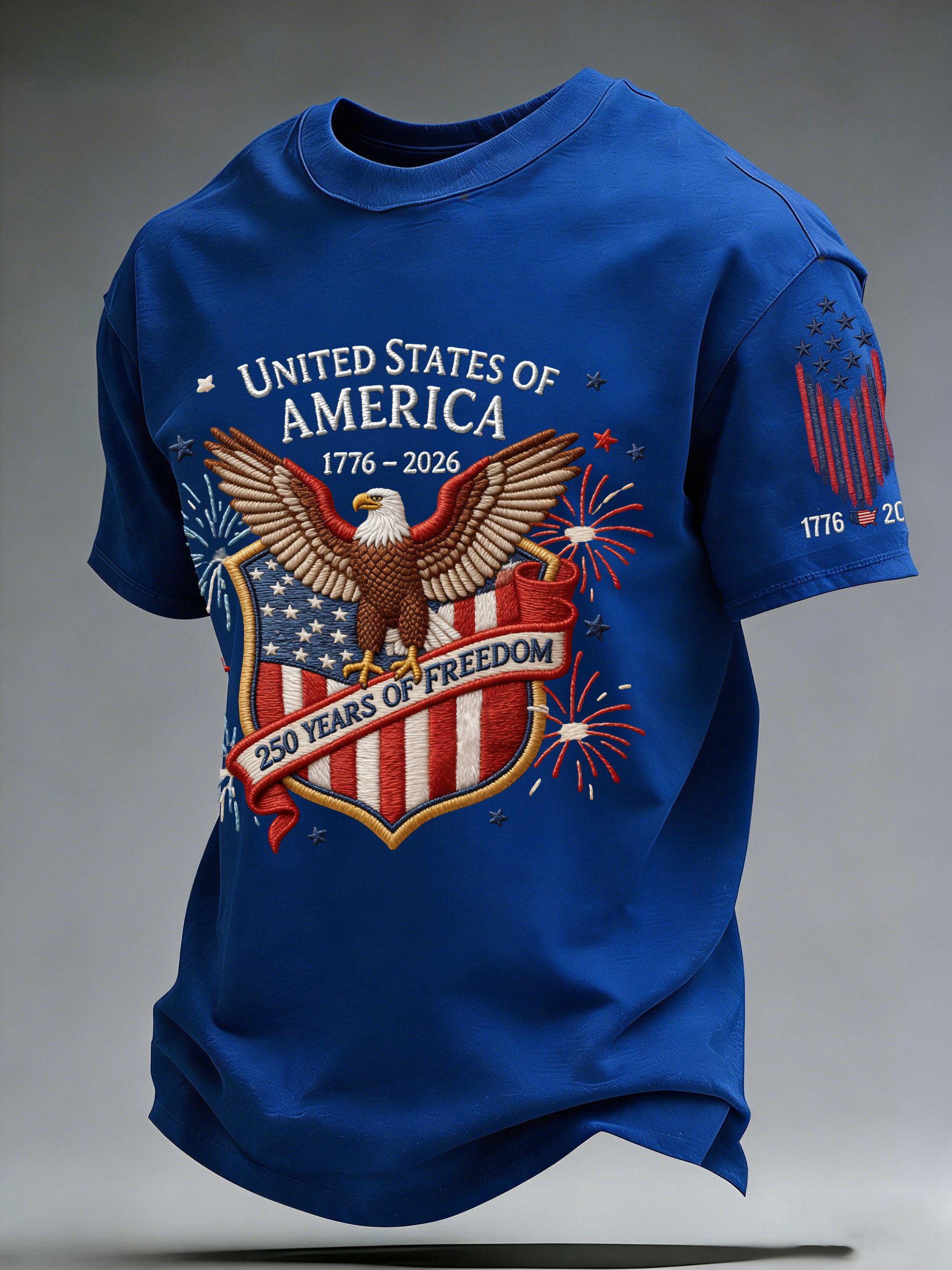 Men's American 250th Anniversary Print Casual Top