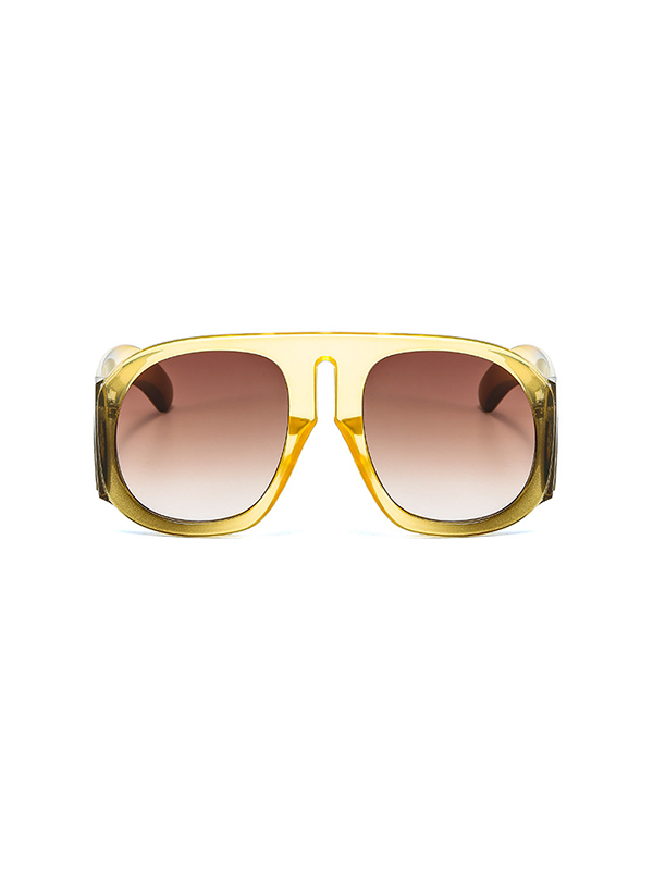 Geometric Sun-Protection Sunglasses Accessories