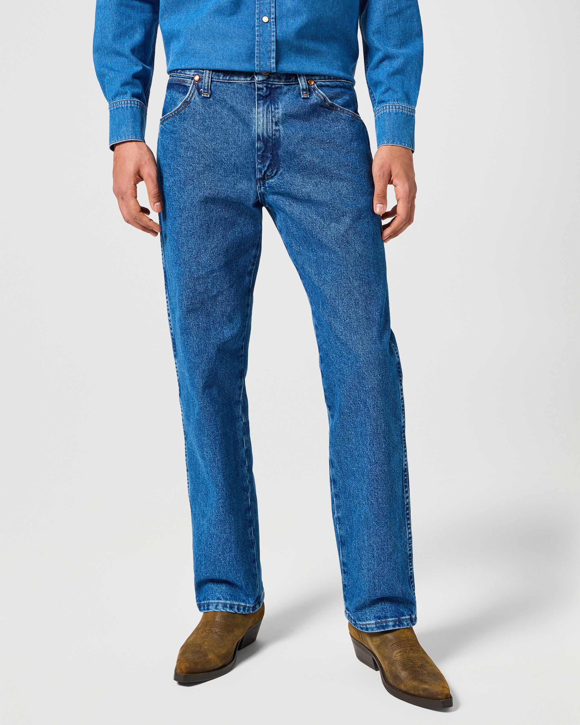 13MWZ Original Cowboy Cut Mens Jeans - Stonewashed