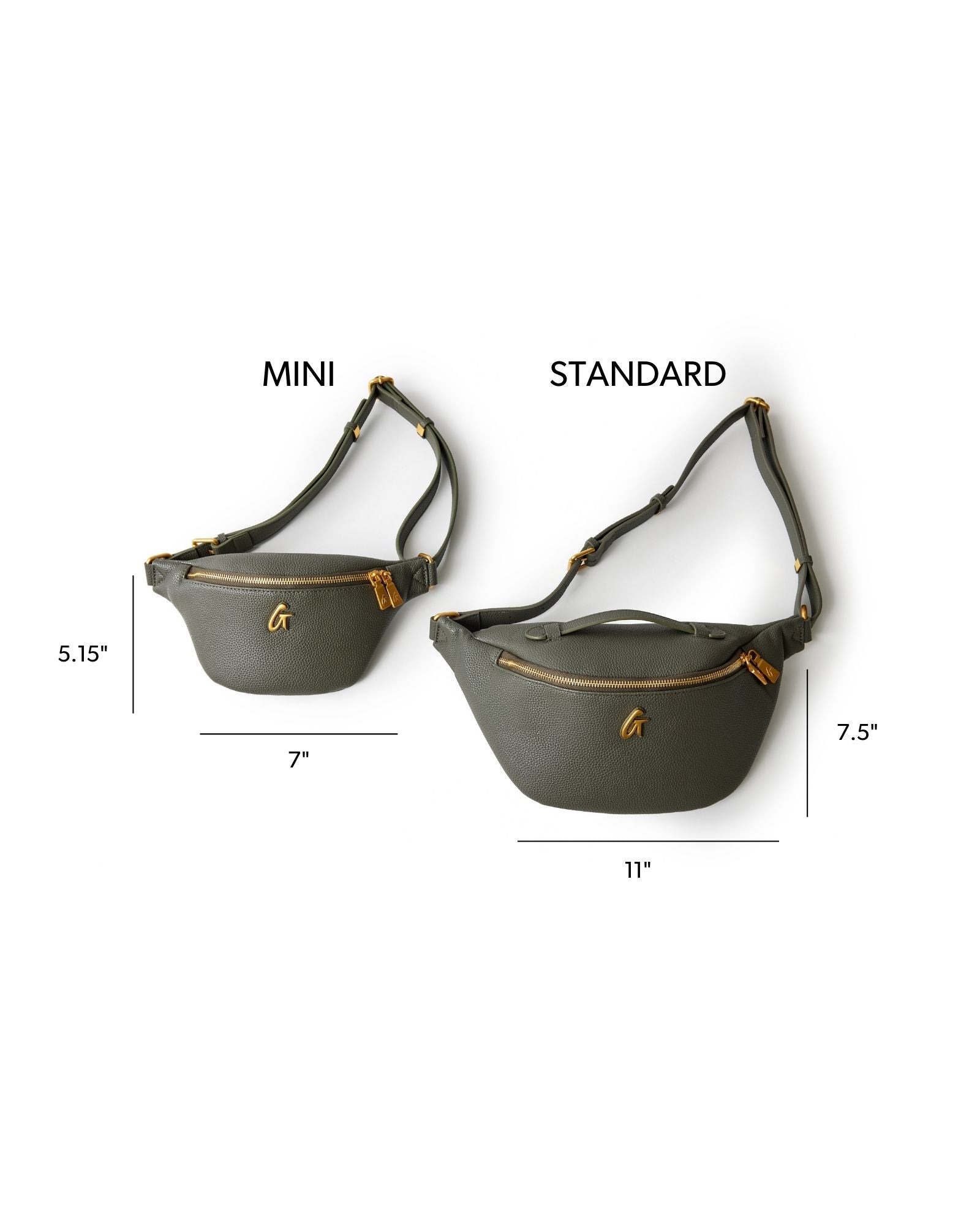MINI PEBBLE FANNY PACK - OLIVE GREEN