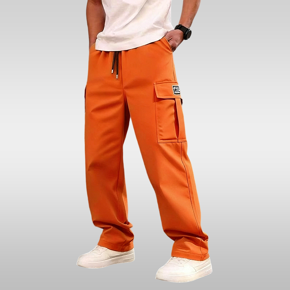 Men's casual multi-pocket trousers