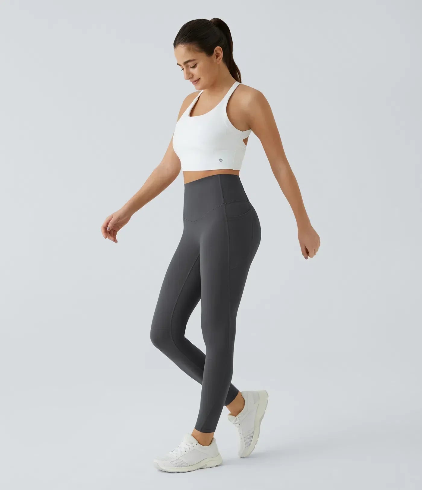 🔥High Waisted Waist Shaping Pocket Shaping Training Leggings