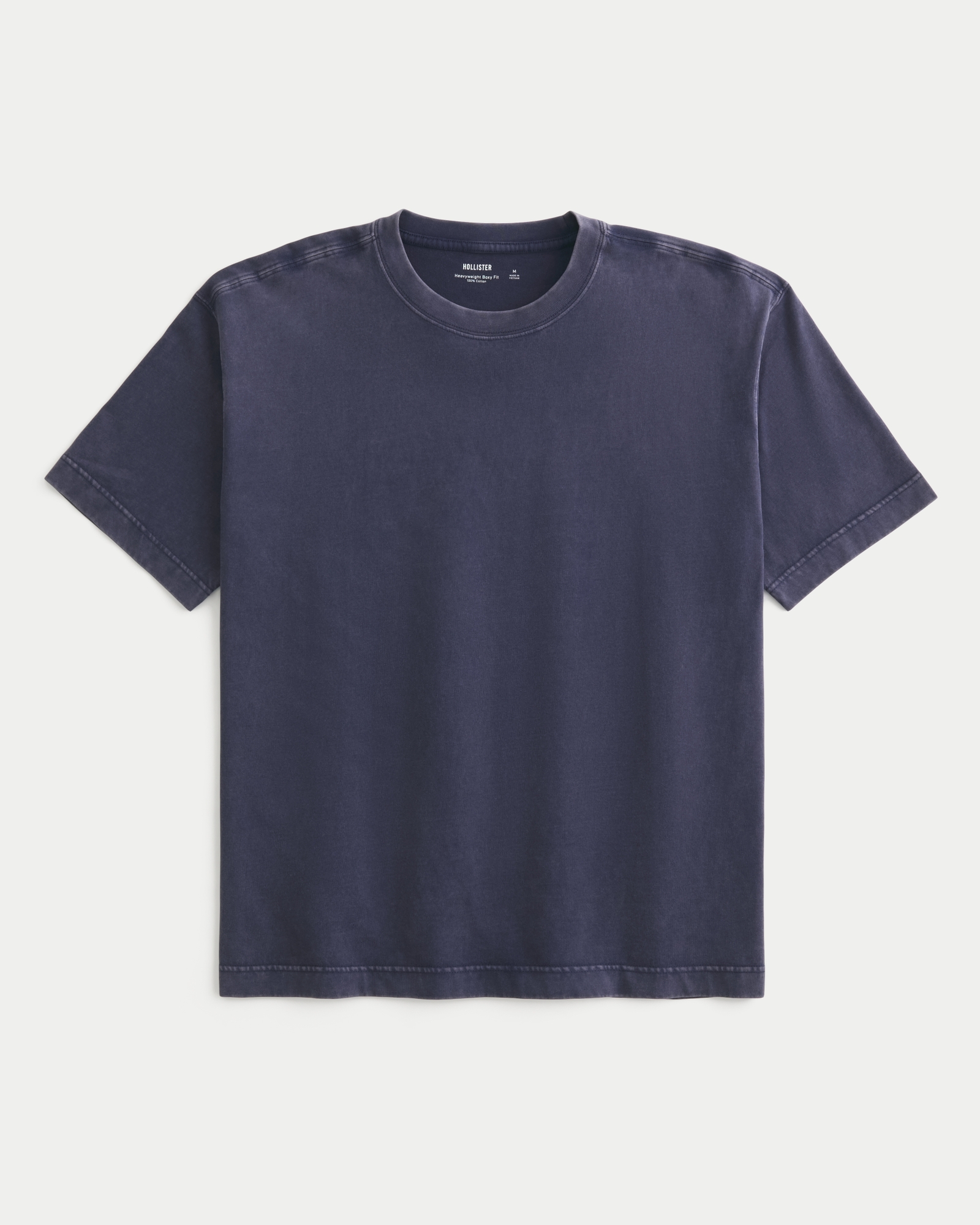 Boxy Heavyweight Washed Cotton Crew T-Shirt