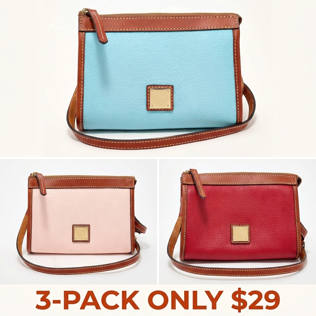 Pebble Leather East/West Crossbody