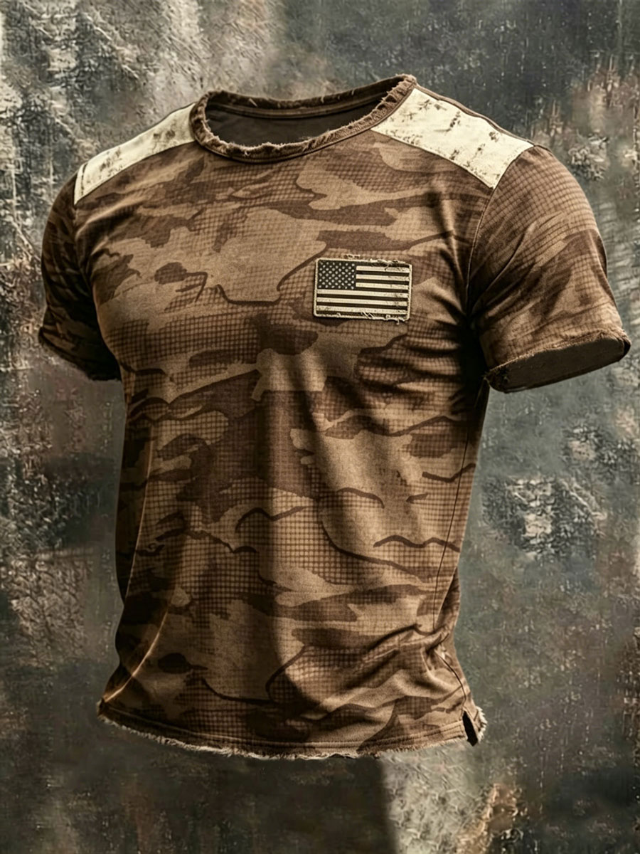 Men'S Retro 250Th Anniversary American Short-Sleeve T-Shirt