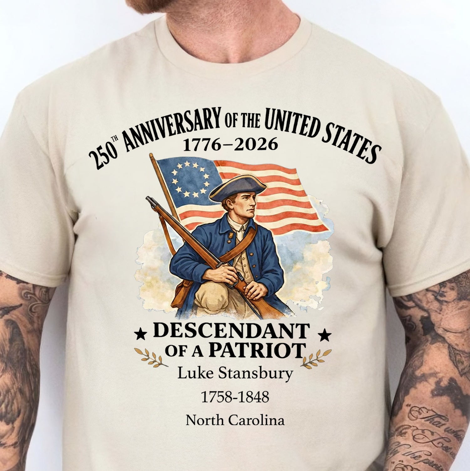 Unisex Personalized 250 Year Old American T-shirt