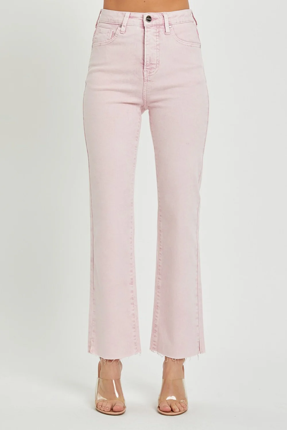 Full Size High Rise Tummy Control Straight Jeans