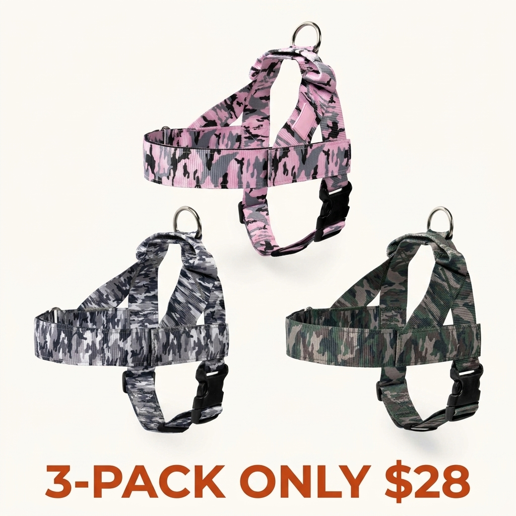Dog Harness — Easy-to-wear, anti-pull design — Safe, secure, and comfortable — Adjustable straps